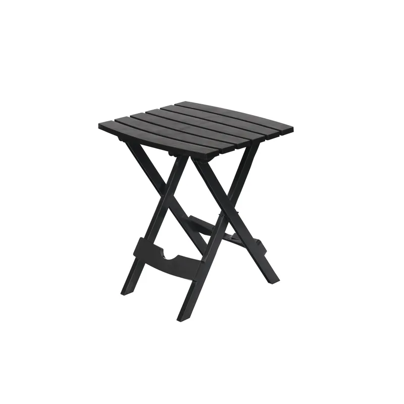 JUST HOME COLLECTION - Mesa de Resina Plegable 44x38x50 cm Negro