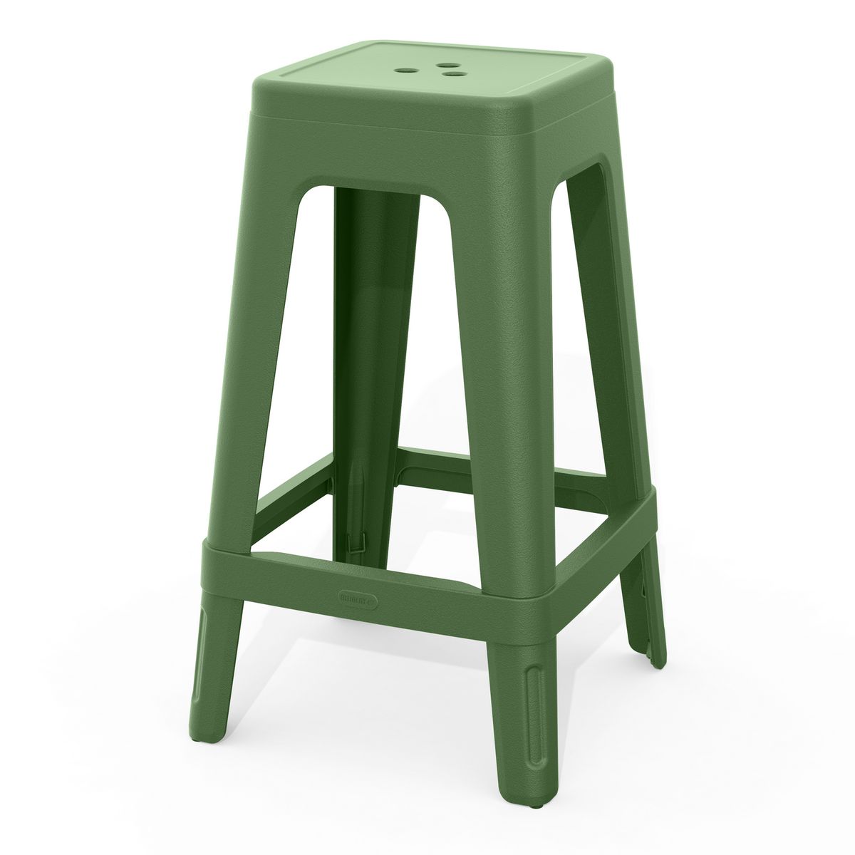 KETER - Silla Bar De Resina Lucca Verde Para Terraza 65x38.4x38.4 Cm