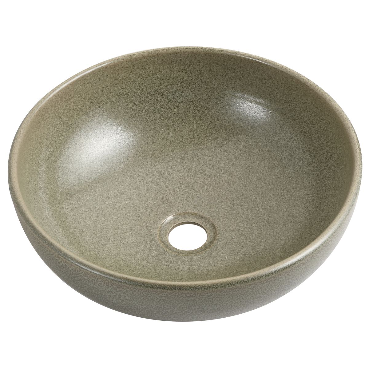 SENSI DACQUA - Lavamanos Circular Verde Oscuro 40.5x15.2x40.5cm