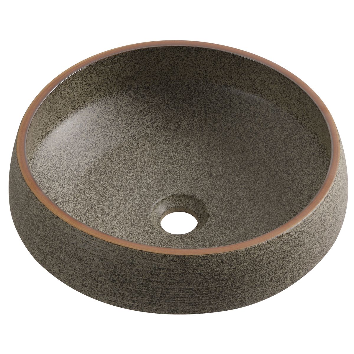 SENSI DACQUA - Lavamanos Circular Café 39x16.5x39 cm