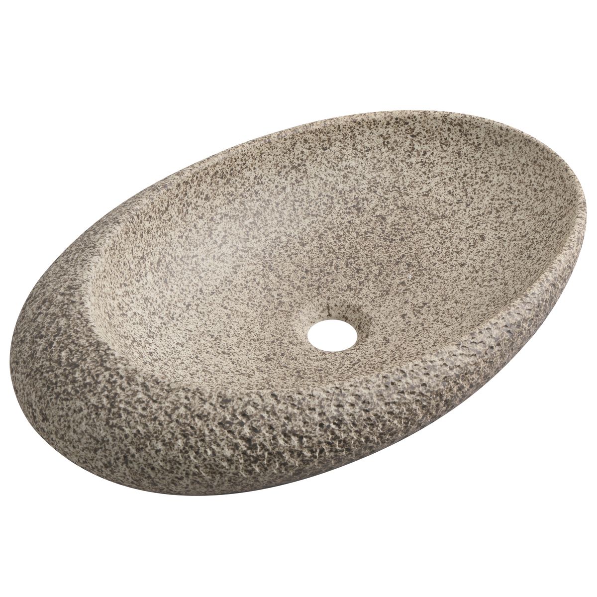 SENSI DACQUA - Lavamanos Ovalada Piedra 56.5x13.5x36.5cm