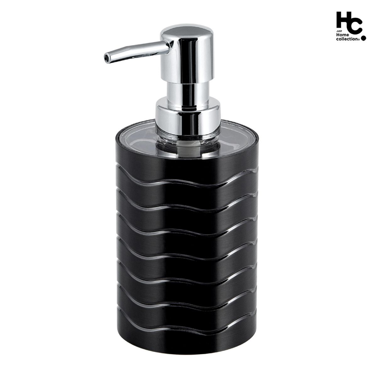 JUST HOME COLLECTION - Dispensador de Jabón Waves Negro