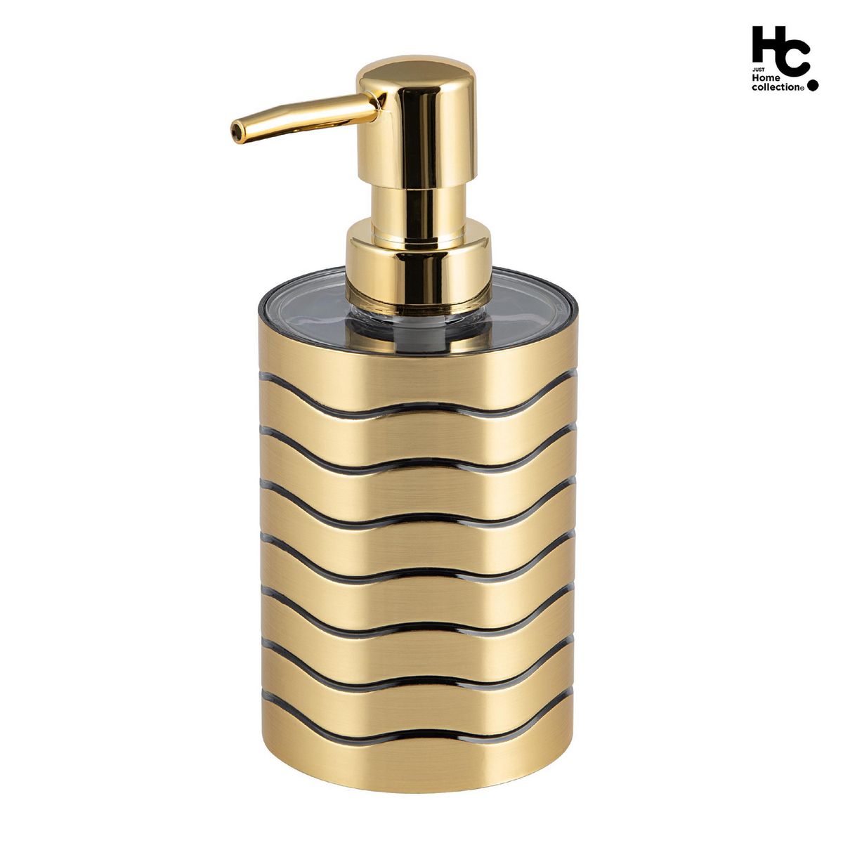 JUST HOME COLLECTION - Dispensador de Jabón Waves Dorado