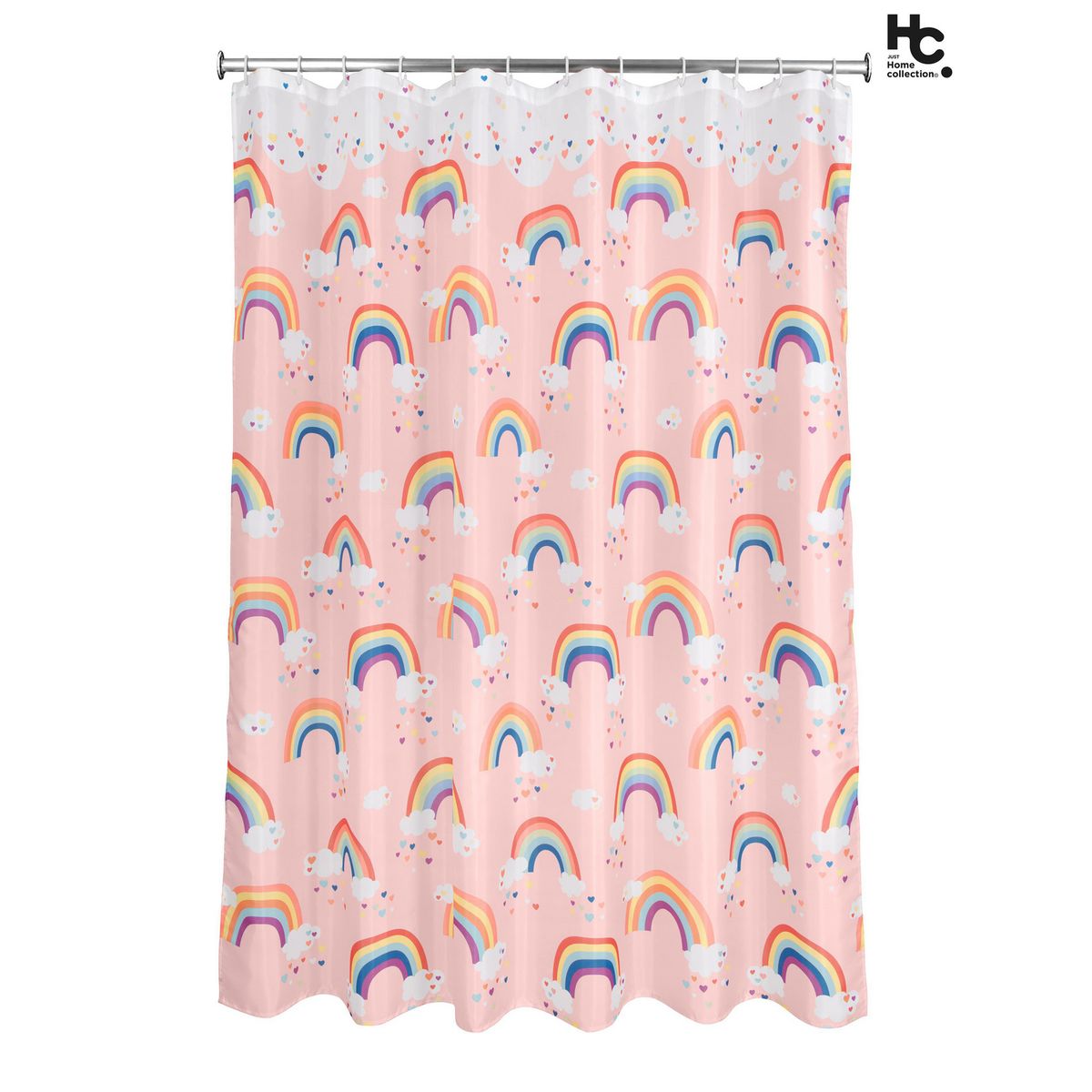 JUST HOME COLLECTION - Cortina de Baño Rainbow 178x180 cm Multicolor