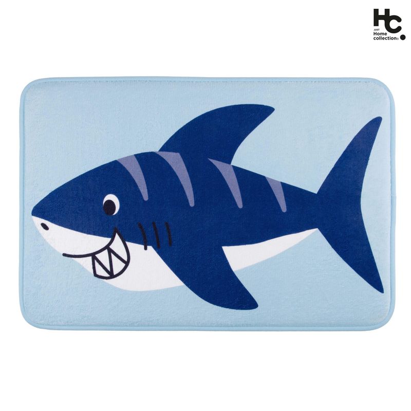 JUST HOME COLLECTION - Limpia Pies de Baño Sharks 40x60 cm Multicolor