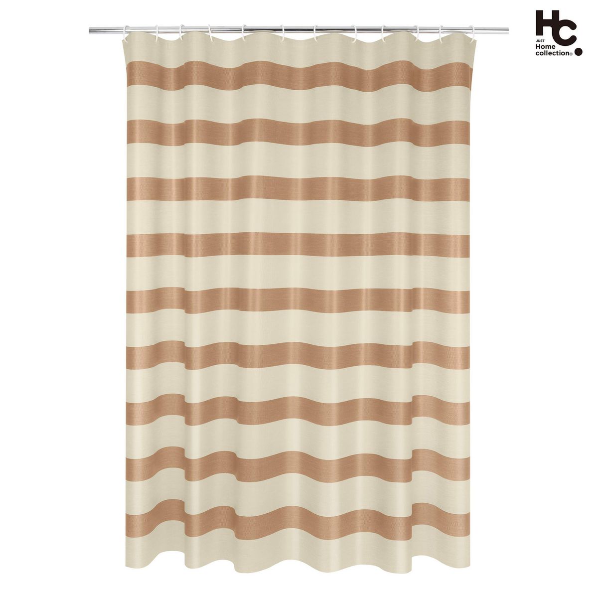 JUST HOME COLLECTION - Cortina de Baño Peva Line 178x180 Amarillo