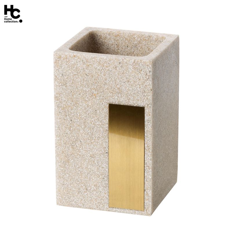 JUST HOME COLLECTION - Portacepillo de Resina Jasper Multicolor