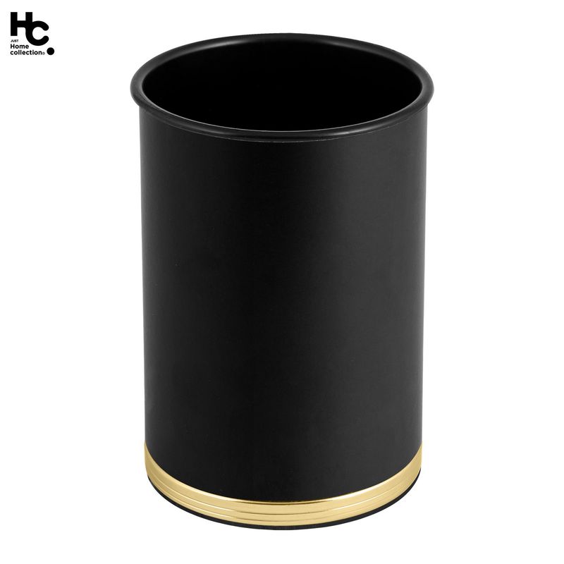 JUST HOME COLLECTION - Portacepillos Mitchell 380ml Negro/Dorado