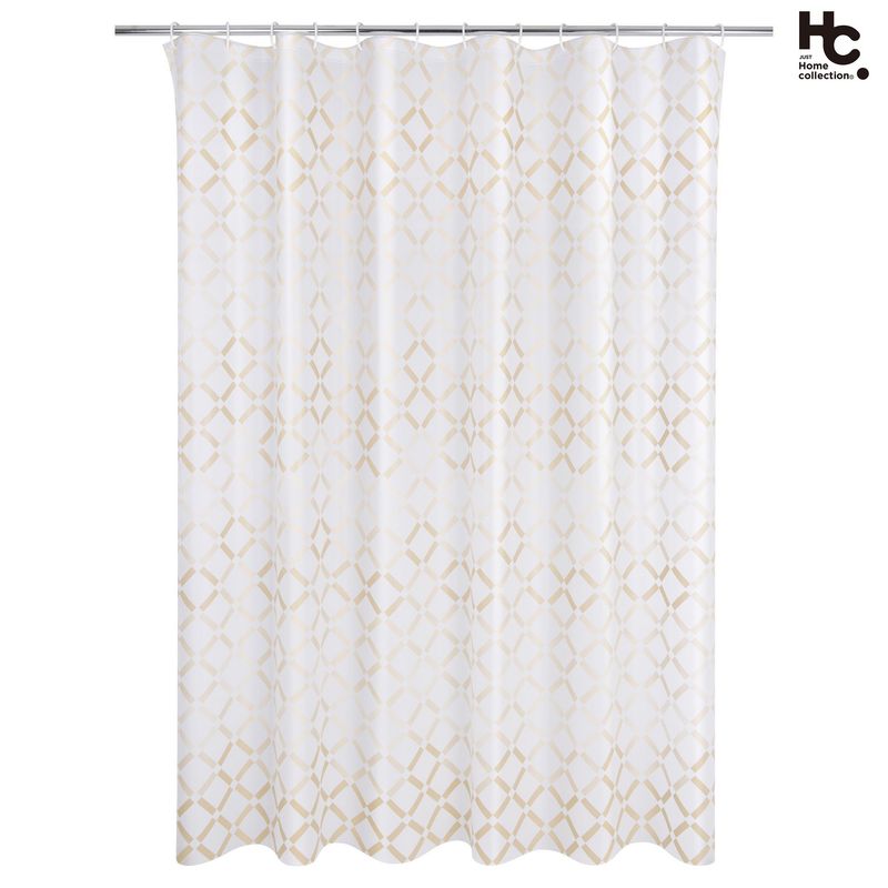 JUST HOME COLLECTION - Cortina de Baño Peva Blok 178x180 Beige