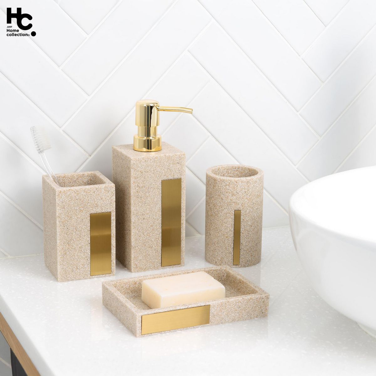 JUST HOME COLLECTION - Vaso de Resina Jasper Multicolor