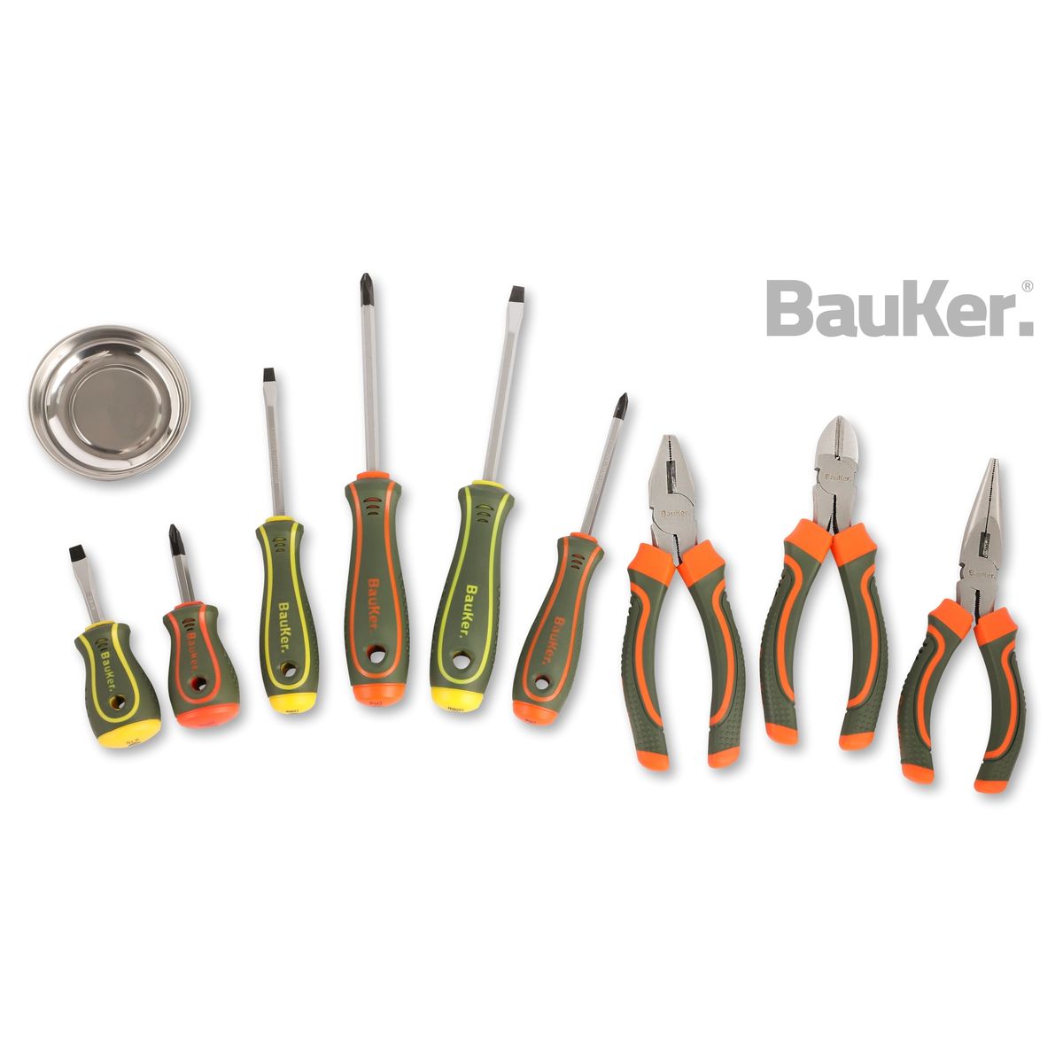 BAUKER - Kit Destornillador y Alicate 21piezas