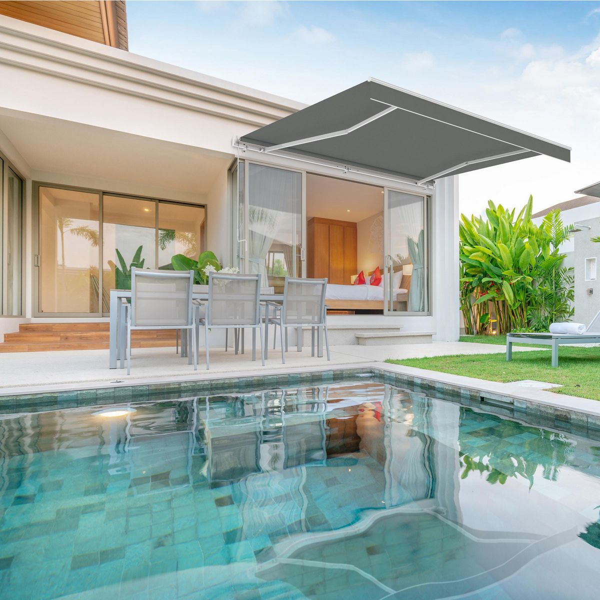 WINDOOR - Toldo Retráctil 2.90x2m Gris