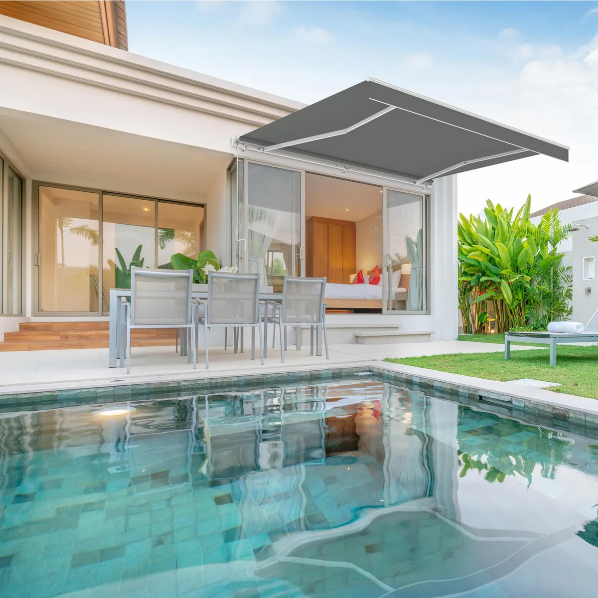 WINDOOR - Toldo Retráctil 2.90x2m Gris