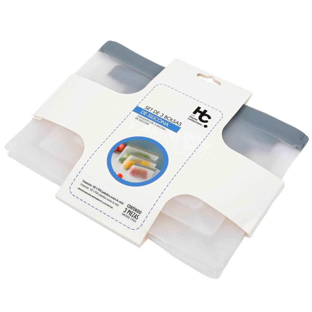 JUST HOME COLLECTION - Set De 2 Bolsas De Silicona