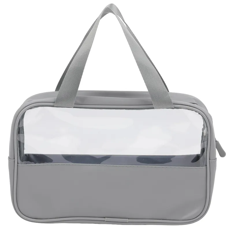 JUST HOME COLLECTION - Bolsa De Viaje Gris Para Cosméticos Tamaño Grande