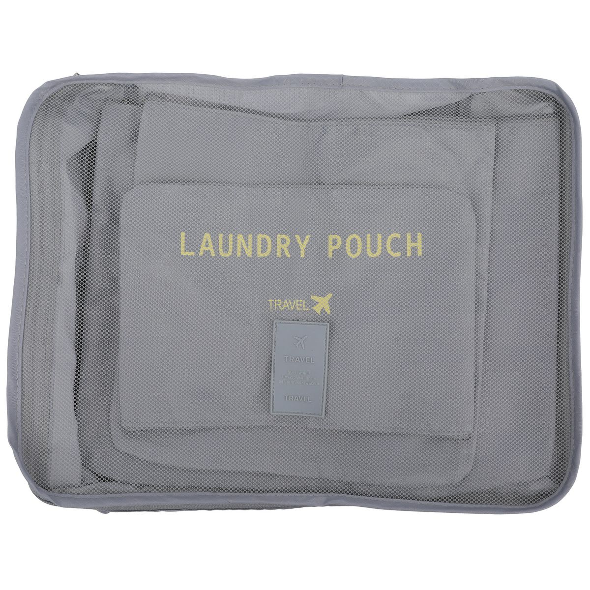 JUST HOME COLLECTION - Set De 6 Organizadores De Viaje De Tela Gris