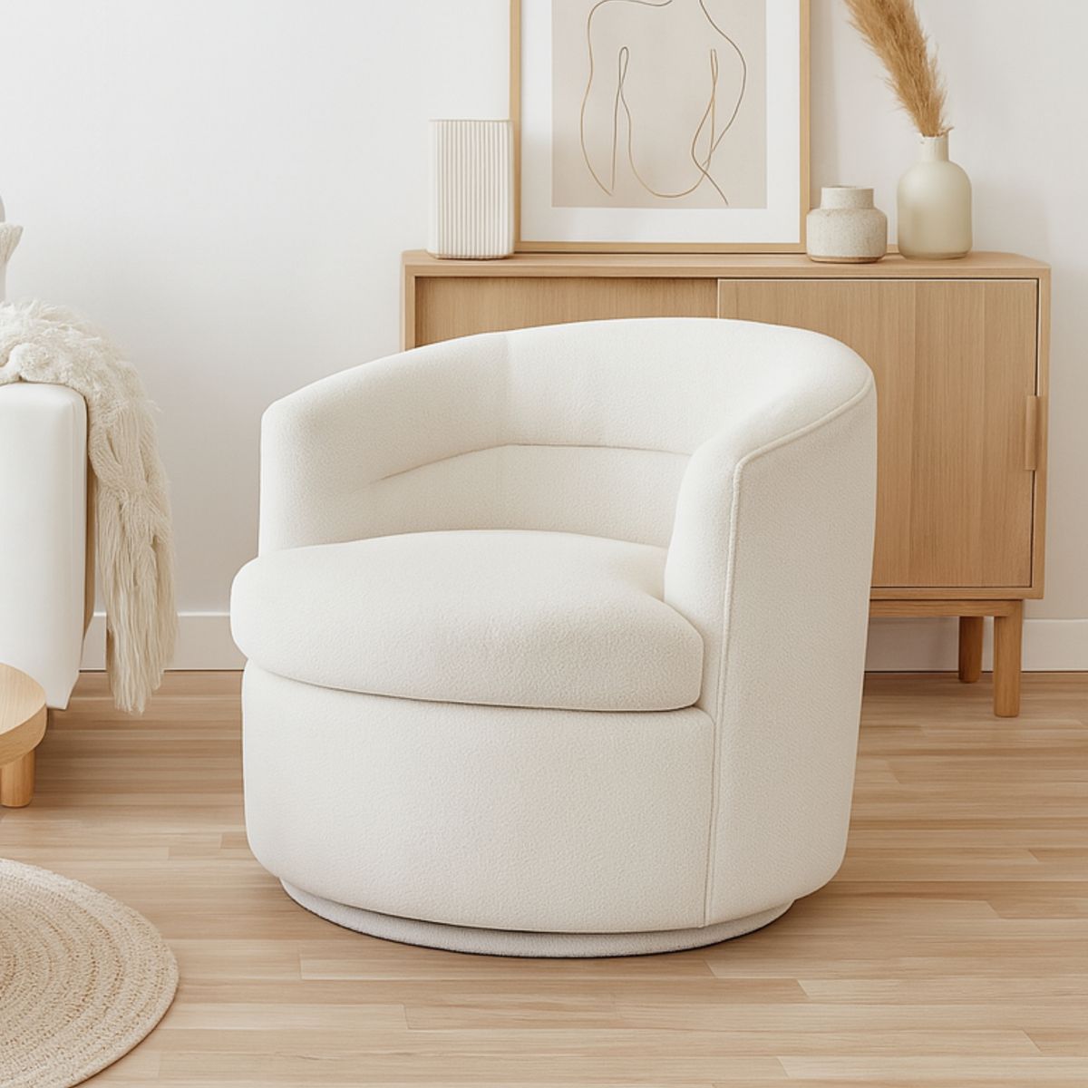 JUST HOME COLLECTION - Poltrona Kora Beige 73x73x77cm