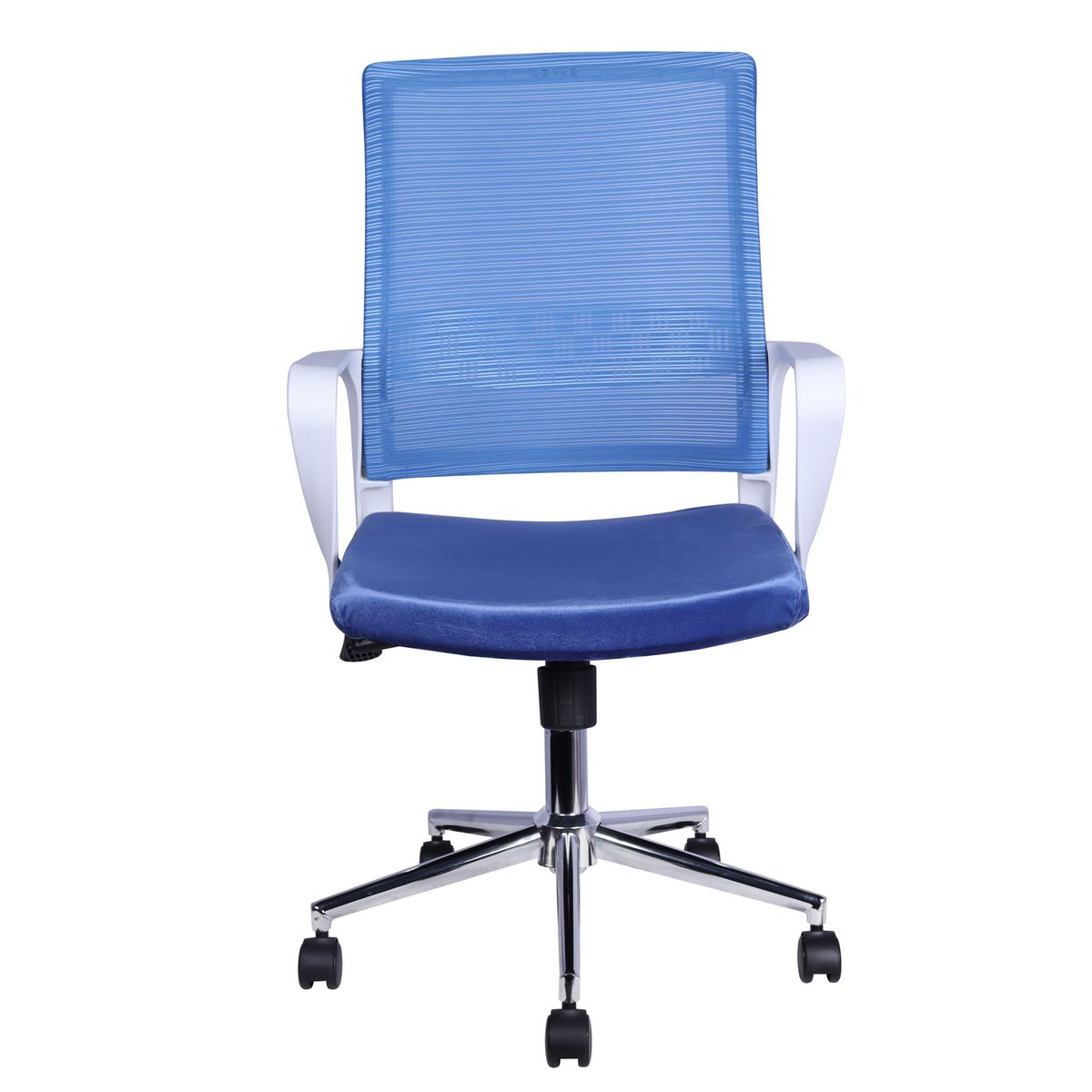JUST HOME COLLECTION - Silla para PC Malla Azul/Blanco Vera