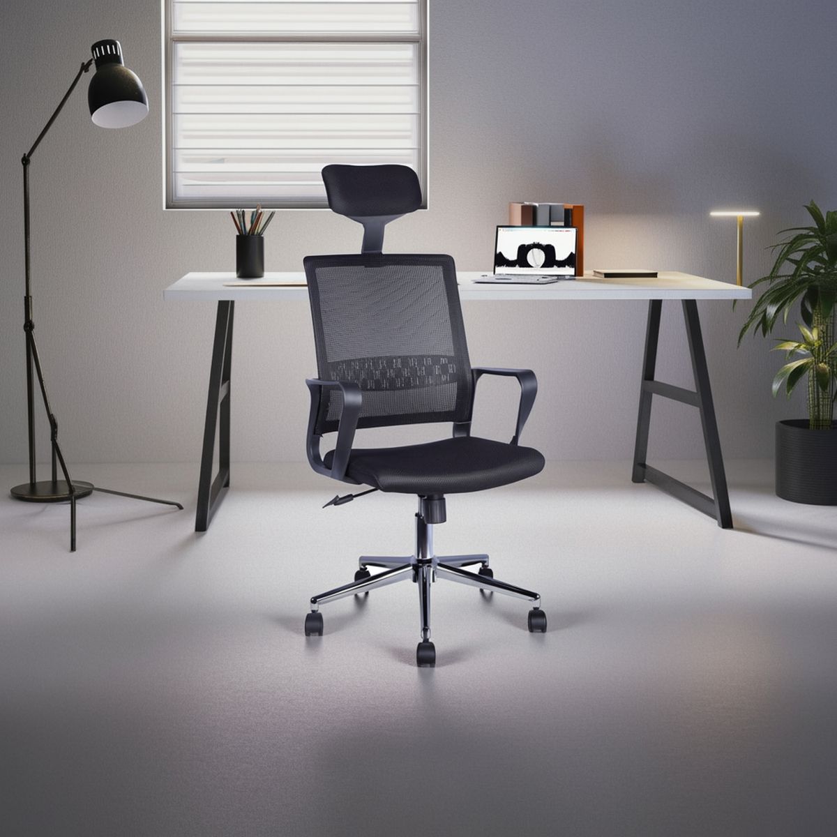 JUST HOME COLLECTION - Silla Ejecutiva Sonia Negro