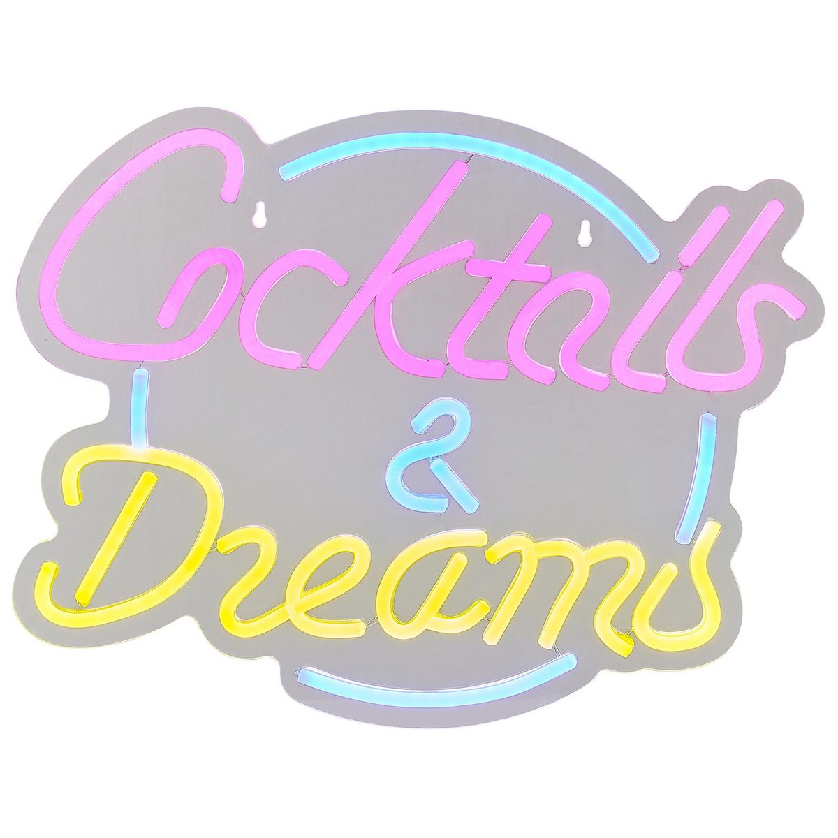 JUST HOME COLLECTION - Letrero LED Neón Dreamstail Blanco 6.8 W 2x31 cm