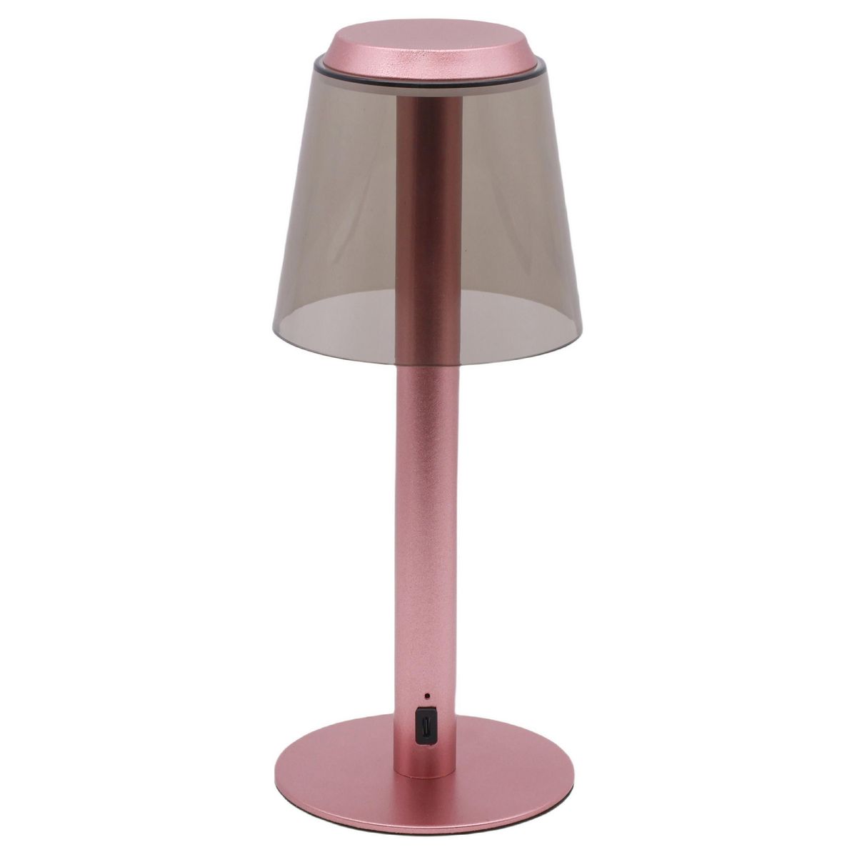 JUST HOME COLLECTION - Lámpara de Mesa Recargable Luna Rosa 1.3 W 12x30 cm