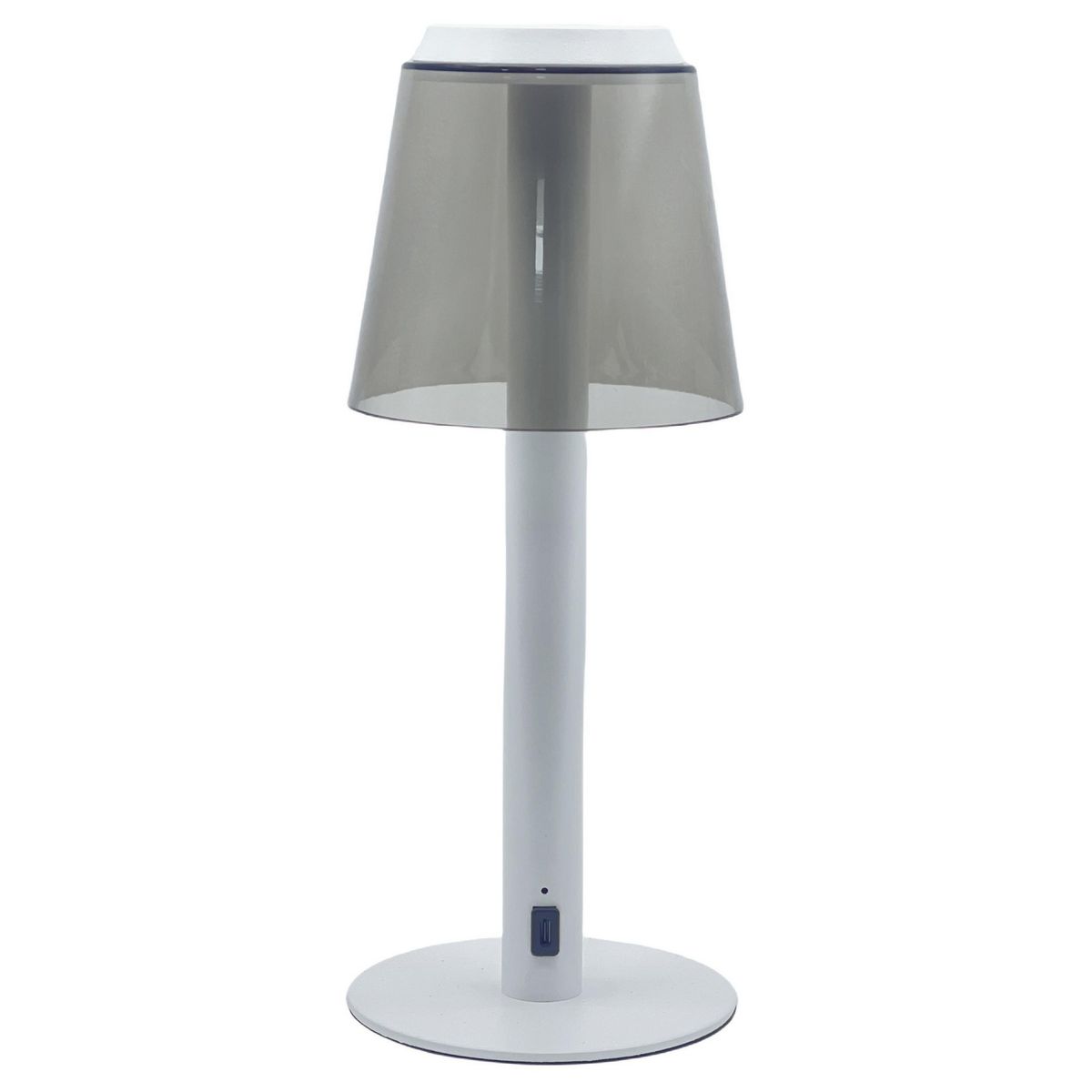 JUST HOME COLLECTION - Lámpara de Mesa Recargable Luna Blanco 1.3 W 12x30 cm