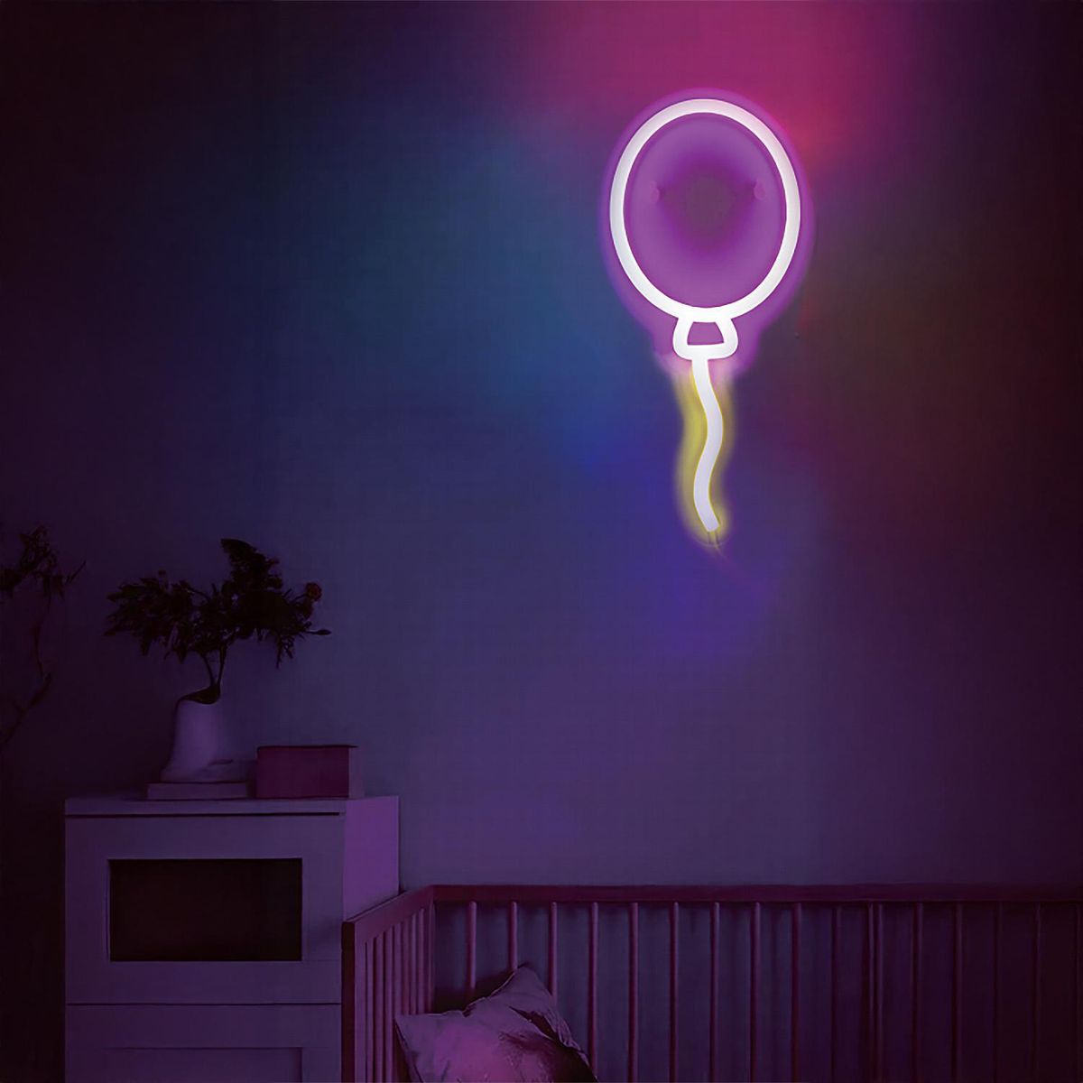 JUST HOME COLLECTION - Letrero Decorativo Neón Globo