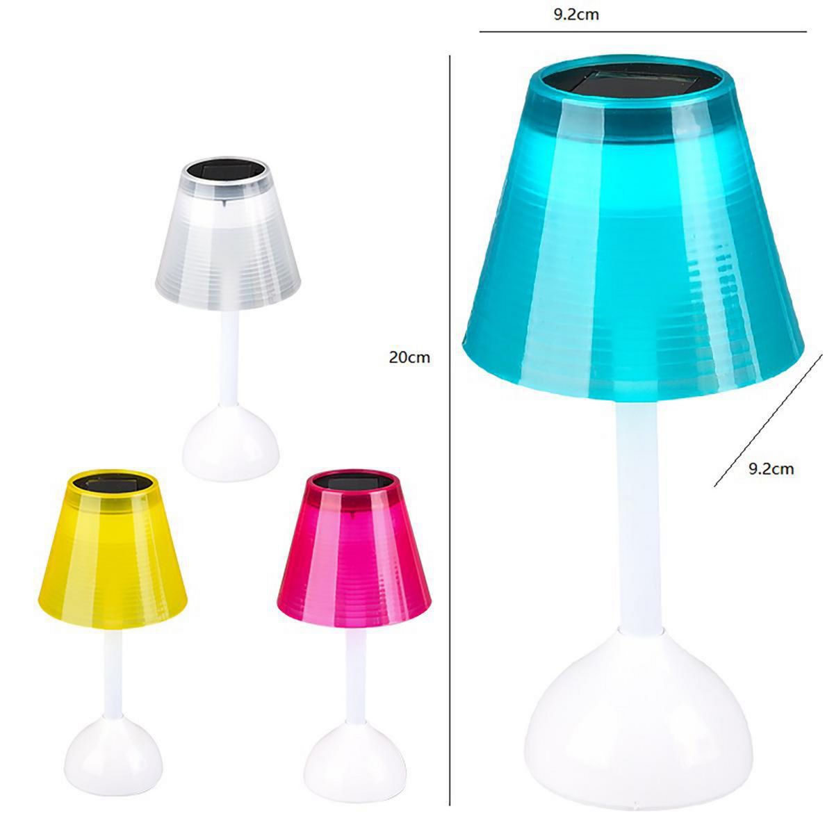 CASA BONITA - Lámpara de Mesa Solar Color Blanco 2 W 9.2x9.2 cm