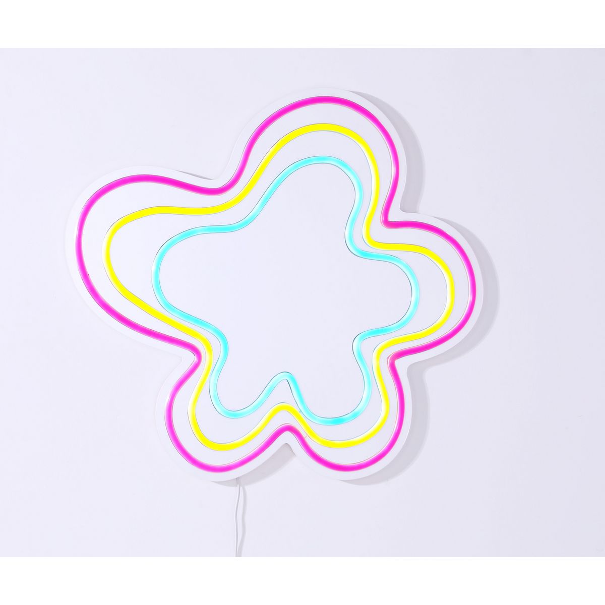 JUST HOME COLLECTION - Espejo Decorativo LED Figura Flor 41.8x38.4cm
