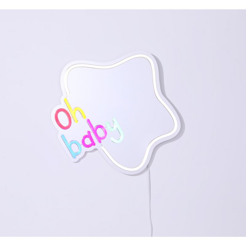 JUST HOME COLLECTION - Espejo Decorativo LED Figura Estrella 35x32.9cm