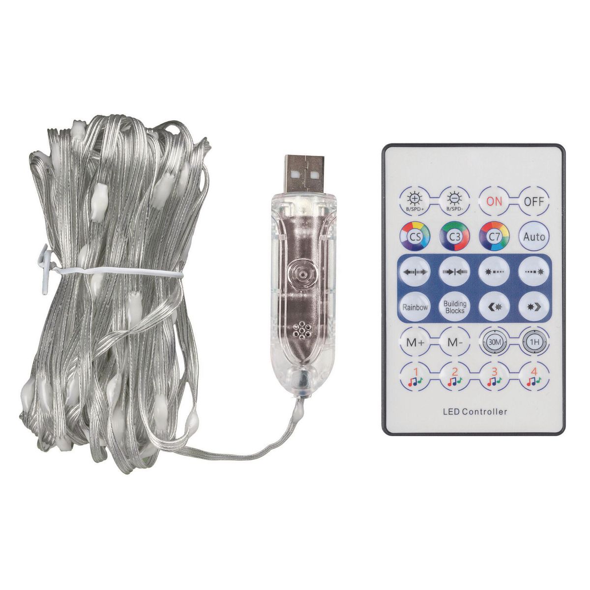 JUST HOME COLLECTION - Guirnalda Fairy 10m USB RGB