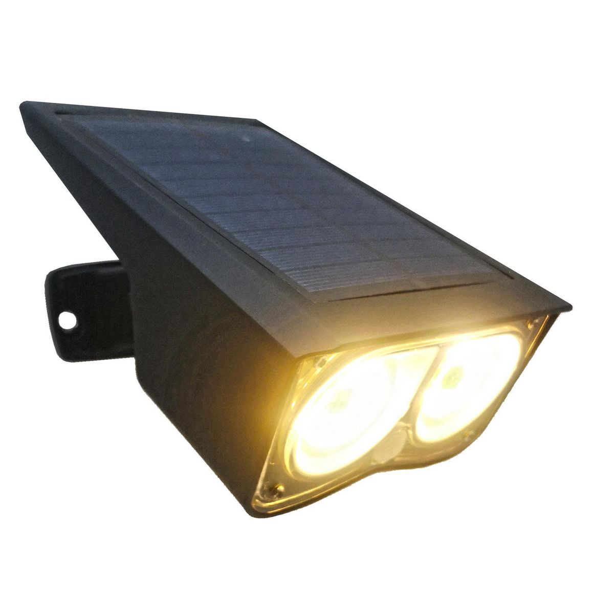 JUST HOME COLLECTION - Estaca Solar con Sensor Negro 3 W IP65 150 lm Luz Fría