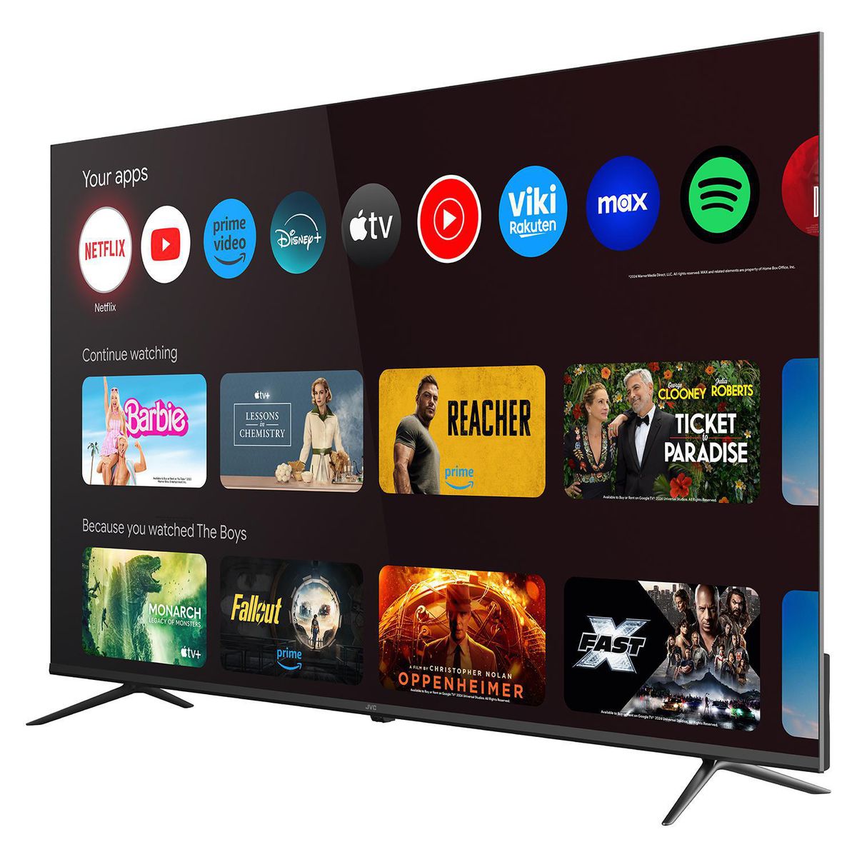 JVC - Televisor LED 70 " 4K HD Google TV LT-70KM548