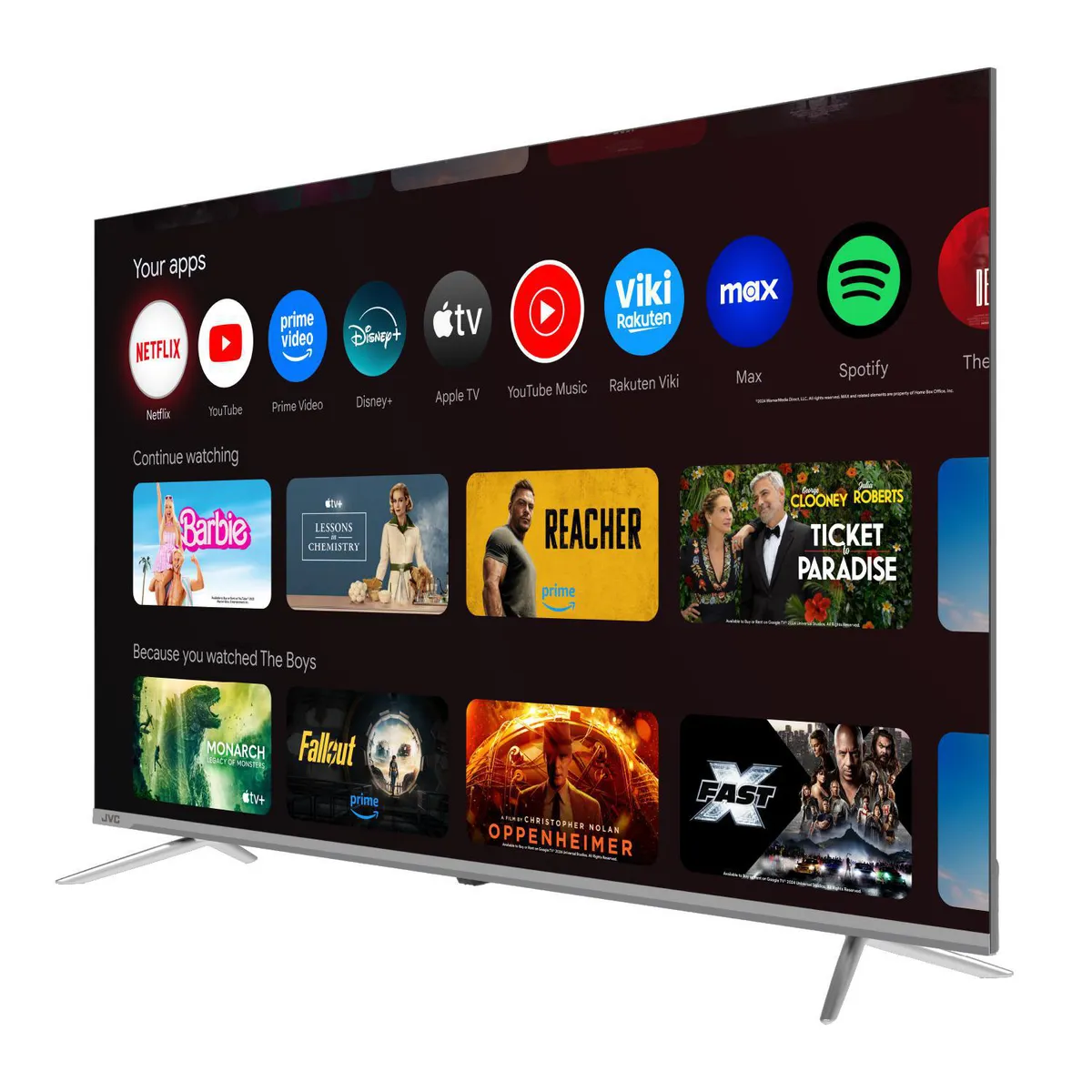 JVC - Televisor QLED 65 " 4K Ultra HD Google TV LT-65KM748.
