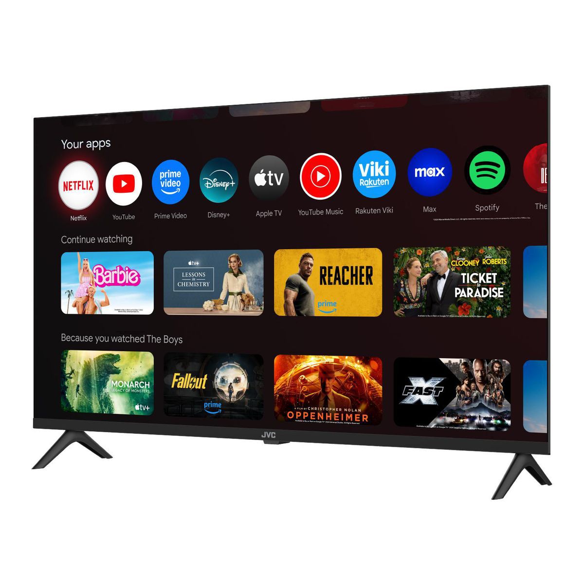 JVC - Televisor LED 40 " Full HD Google TV LT-40KB448