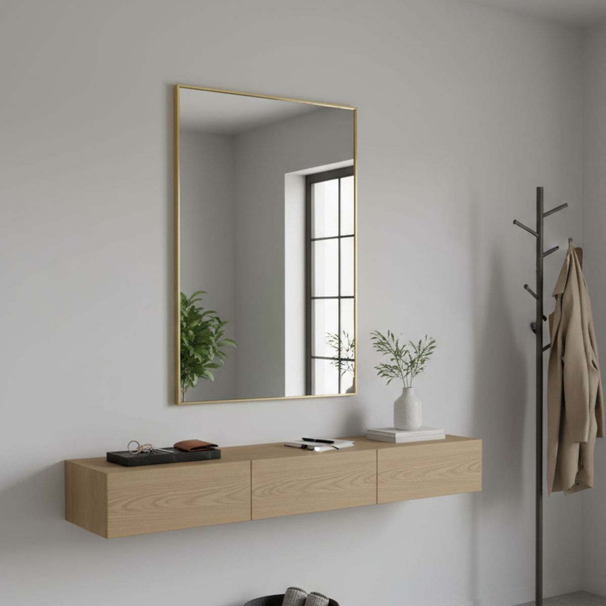 JUST HOME COLLECTION -  Decorativo Forma Rectangular 50x70 cm Dorado Bari