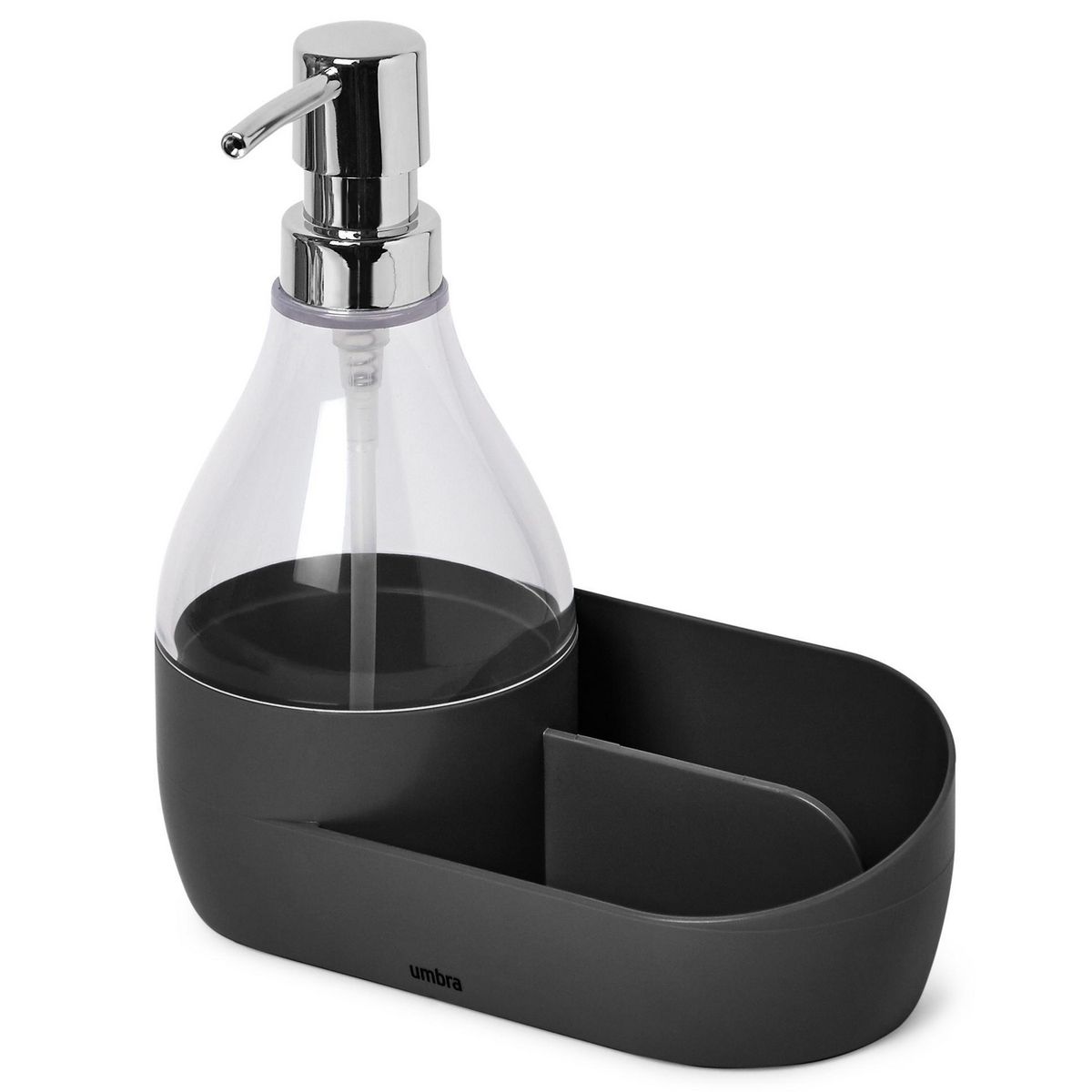 UMBRA - Dispensador De Jabón Con Organizador Negro