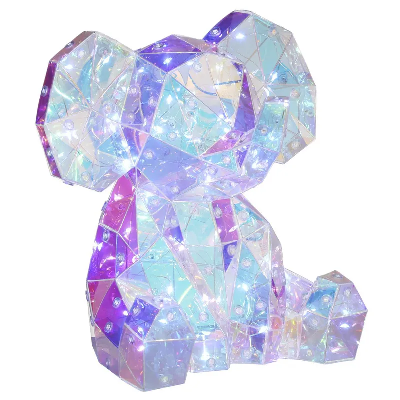 DEAR SANTA - Elefante LED Tornasol 20 cm