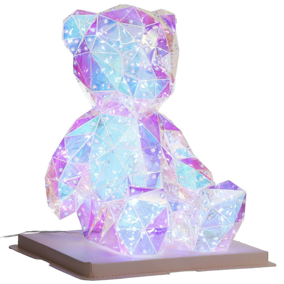 DEAR SANTA - Oso LED Tornasol 30 cm