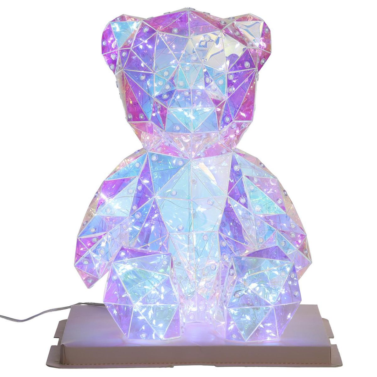 DEAR SANTA - Oso LED Tornasol 30 cm