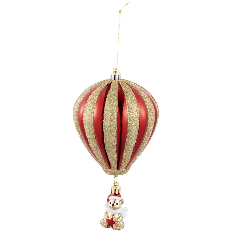 DEAR SANTA - Adorno Árbol de Navidad Globo con Osito 17cm
