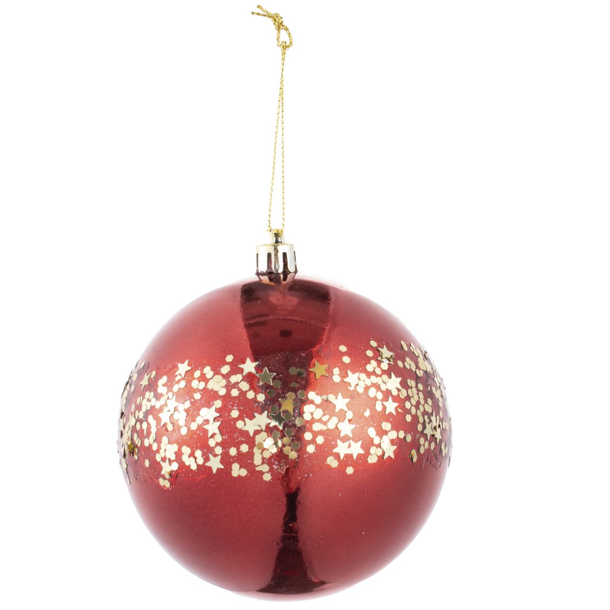 DEAR SANTA - Esfera Roja Confeti 10 cm Xmas Story