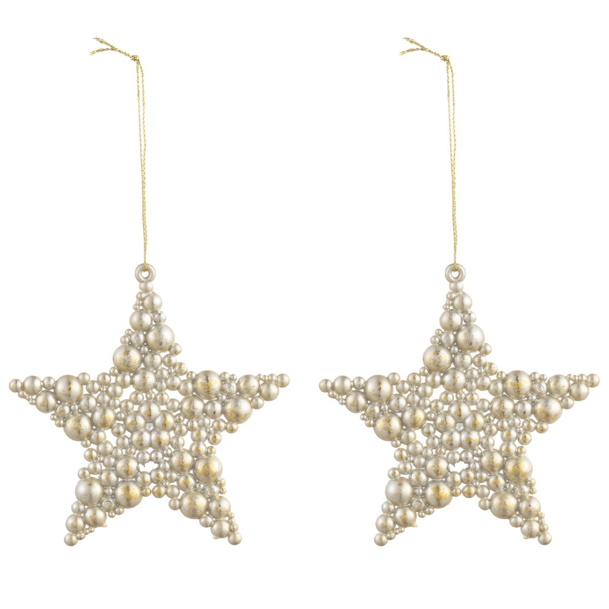 Set 2 Estrellas Navidad 9cm Dorado, marca DEAR SANTA - Foto Principal
