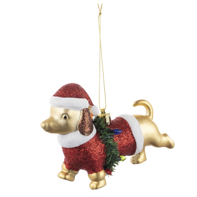 DEAR SANTA - Adorno Perro Navidad 11cm