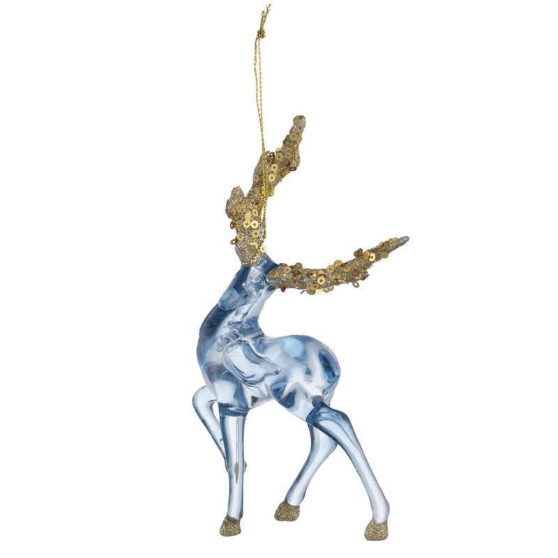 DEAR SANTA - Adorno Reno Navidad Azul 15cm