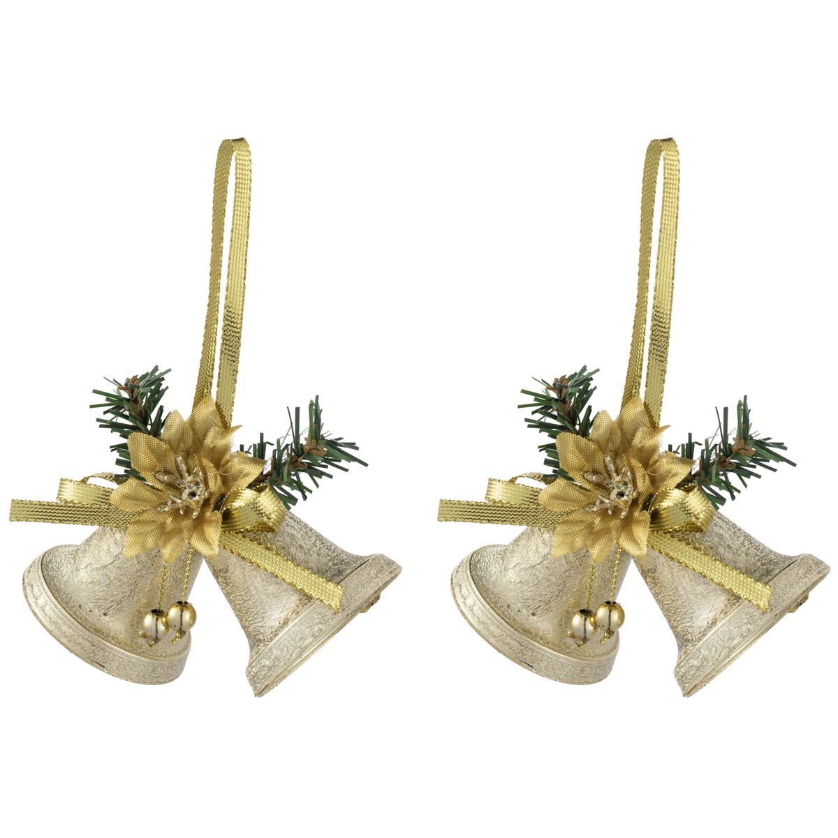 DEAR SANTA - Set 2 Campanas Navidad 10cm