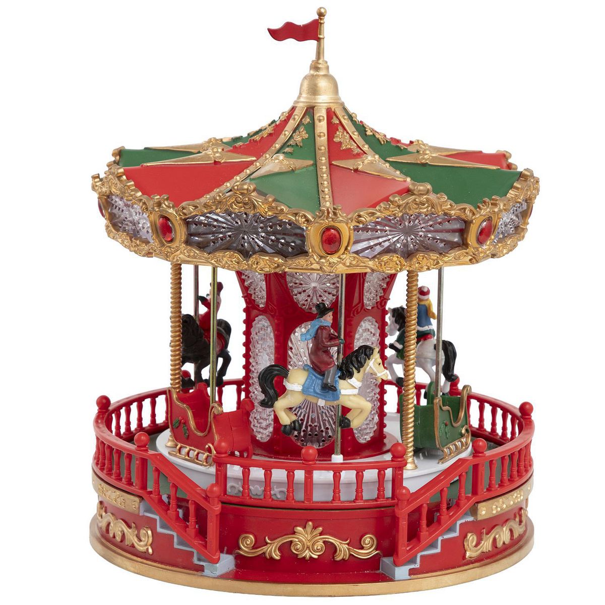 DEAR SANTA - Carrusel Animado Iluminado 28 cm