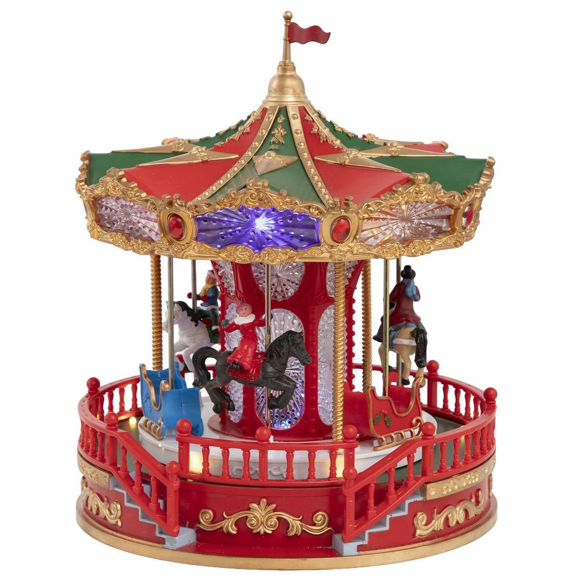 DEAR SANTA - Carrusel Animado Iluminado 28 cm