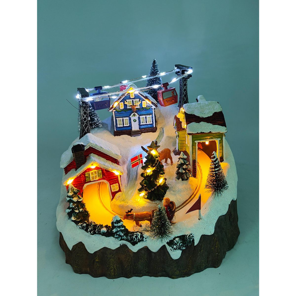 DEAR SANTA - Villa Trineo Teleférico 23 cm