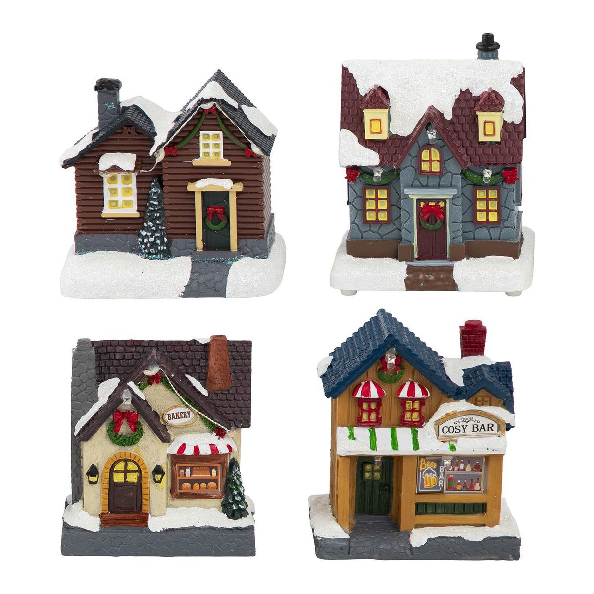 DEAR SANTA - Casa Iluminada 10 cm Surtido